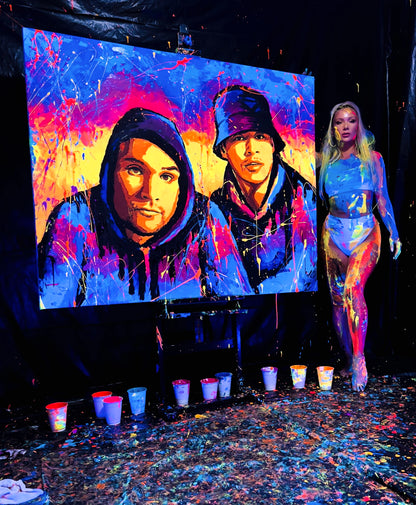 Body Painting Performance for Dani M & ADAAM