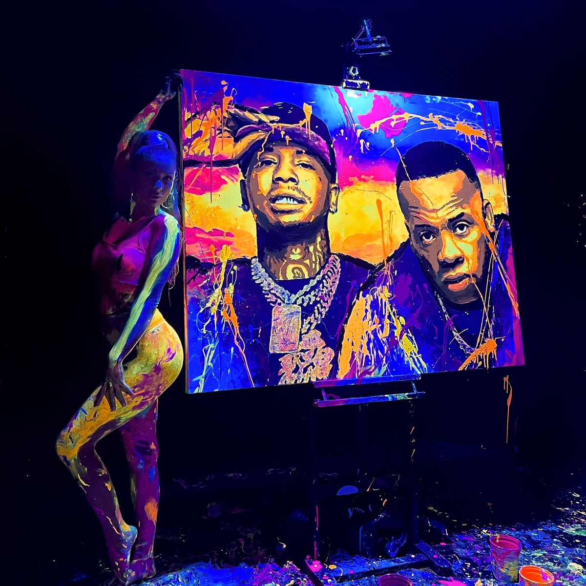 Body Painting Performance for Yo Gotti & Moneybagg Yo